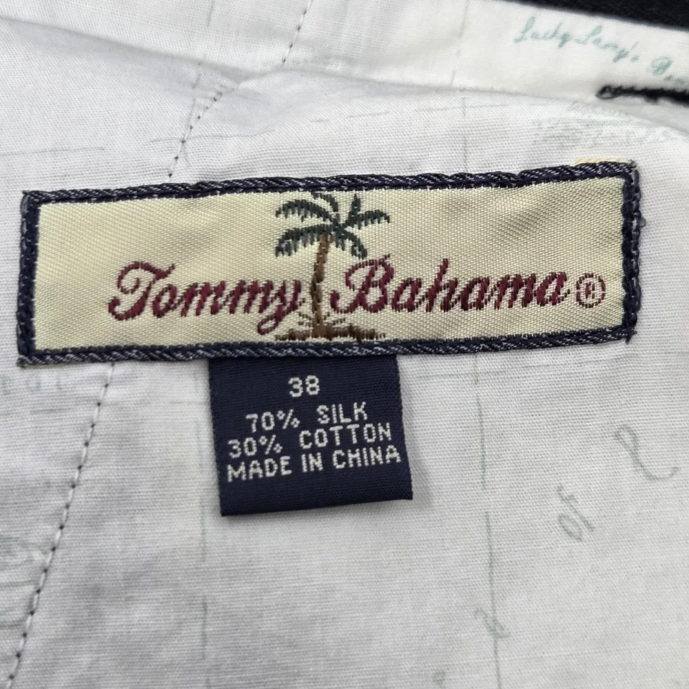 Tommy Bahama Relax Silk Blend Cargo Shorts Men's 38 Black 9